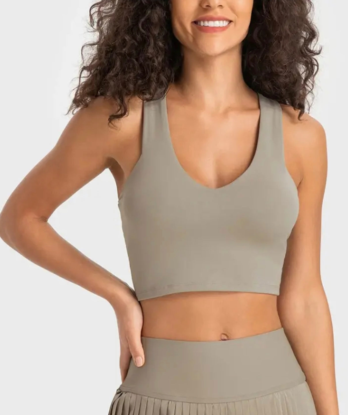 LUX BRA TANK | Khaki