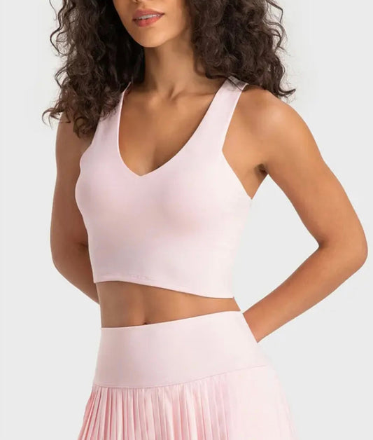 LUX BRA TANK | Soft Pink